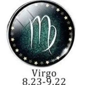 Virgo GLOW IN THE DARK GREEN ZODIAC STAR SIGN HOROSCOPE NECKLACE